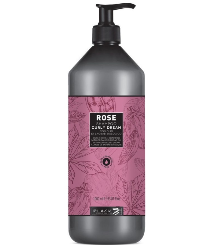 شامپو بدون سولفات بلک پروفشنال رز مخصوص موهای فرومجعد حجم 1000 میلی لیتر