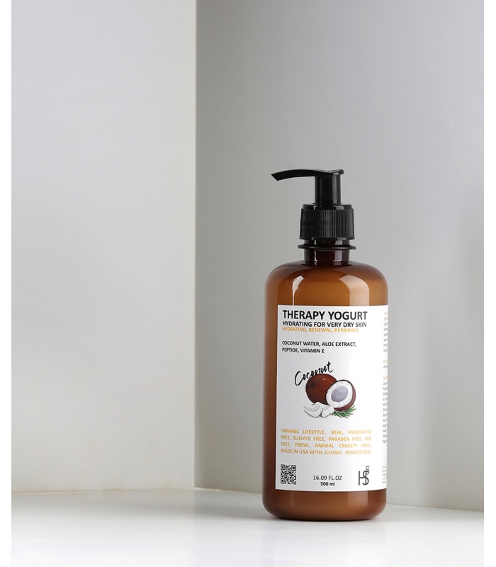 ماست بدن نارگیل اچ اس 5 (HS5) حجم 500 میلی لیتر