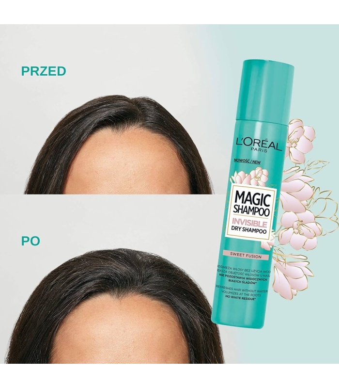 شامپو خشک لورال مدل مجیک سوییت فیوژن (Loreal Magic Dry Shampoo Sweet Fusion)