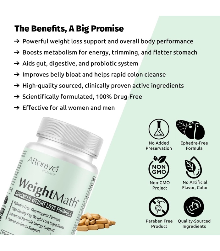 مکمل لاغری ویت مث افترایو اصل (Weight Math Afterave)