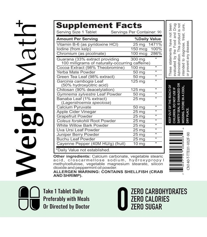 مکمل لاغری ویت مث افترایو اصل (Weight Math Afterave)