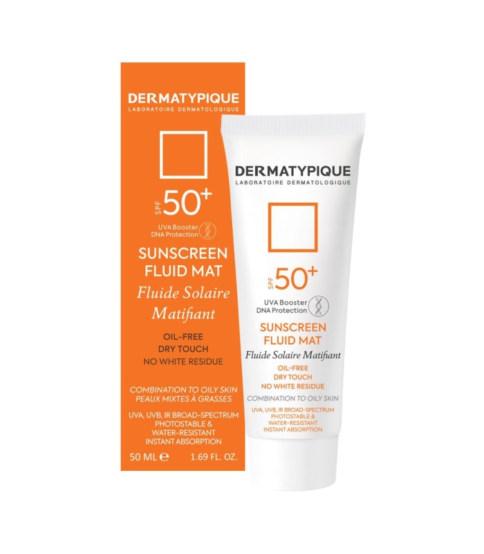 ضد آفتاب بی‌رنگ فاقد چربی +SPF50 درماتیپیک