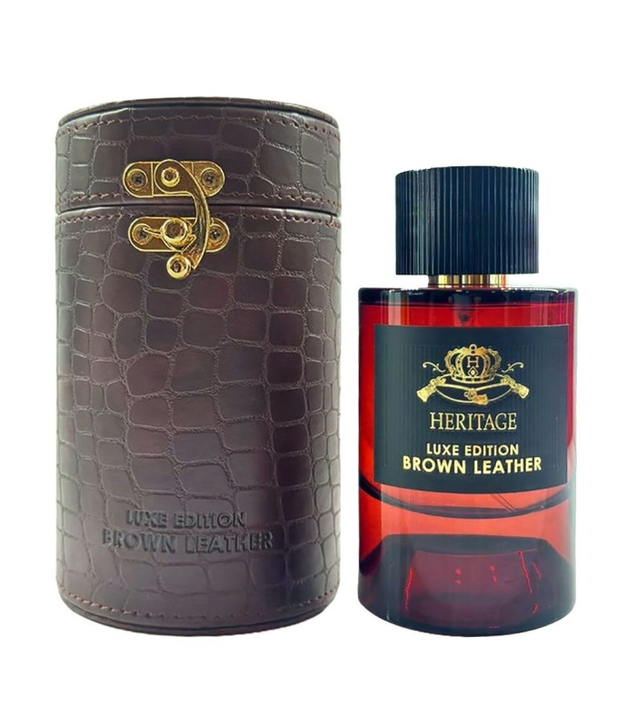عطرهريتيج مردانه براون لدر (Brown Leather) ادوپرفيوم 100میل