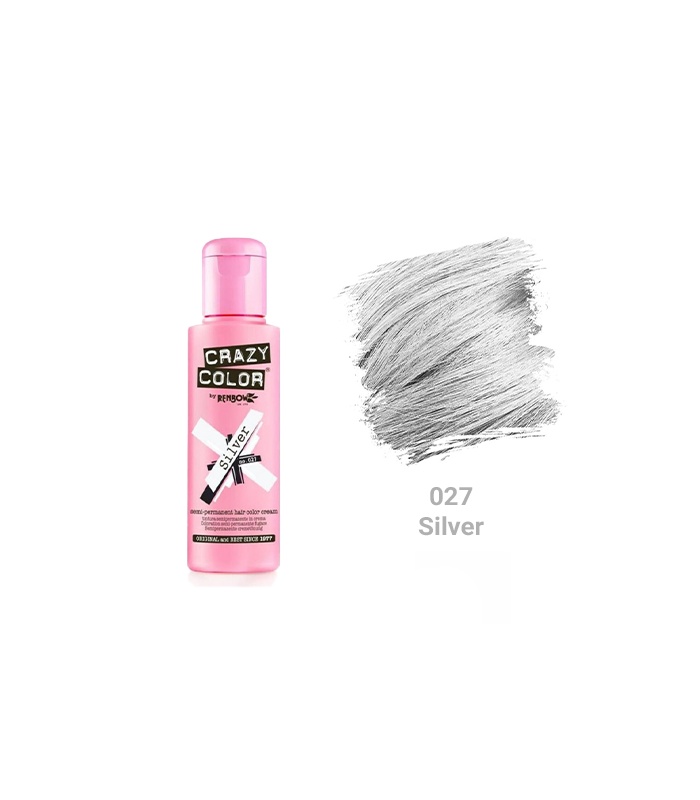 رنگ فانتزي کريزي کالر شماره 27(Silver)
