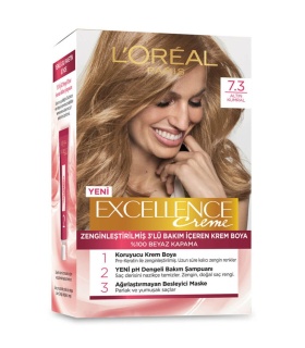کیت رنگ مو  لورآل اکسلانس EXCELLENCE شماره 7.3