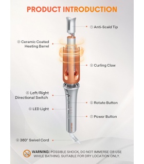 دستگاه فر کننده مو جادویی شیگلم 25mm