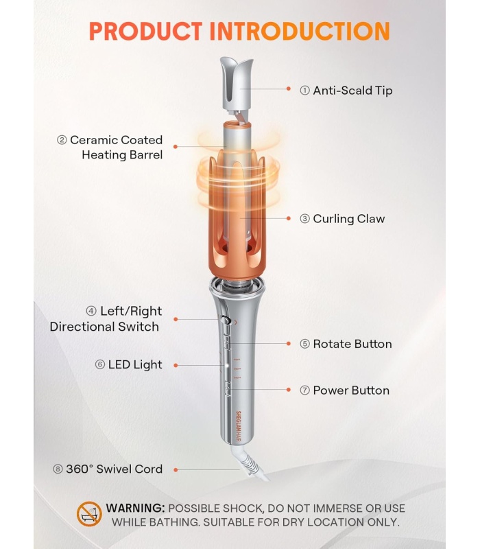 دستگاه فر کننده مو جادویی شیگلم 25mm
