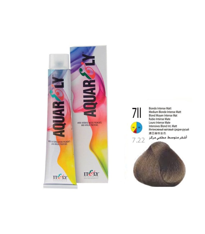 آکوارلی رنگ موی بلوند زیتونی متوسط 7II