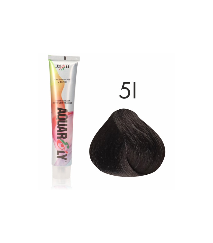 آکوارلی رنگ موی قهوه ای زیتونی روشن شماره 5I