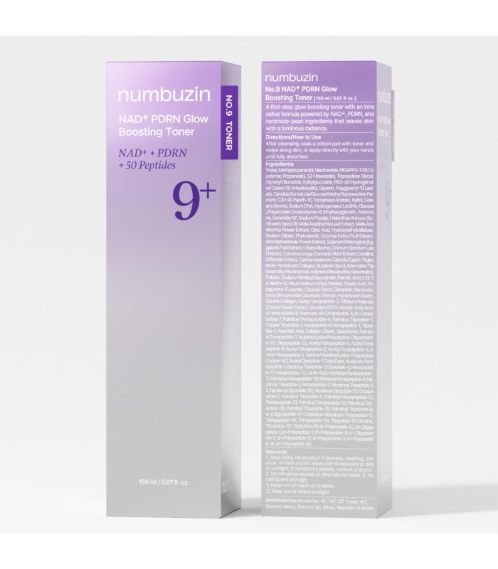 تونر ضد چروک نامبوزين مدل NAD+ و PDRN شماره 9 حجم 150