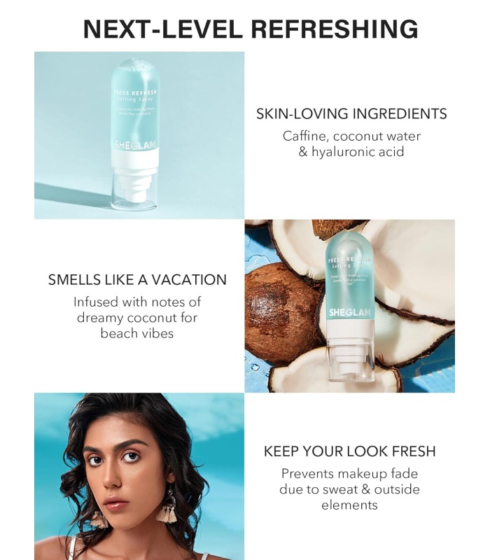 اسپری فیکس آرایش شیگلم مدل PRESS REFRESH حجم 55 میل