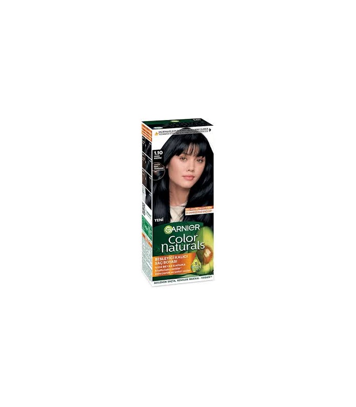 کیت رنگ مو گارنیر شماره 1.10 مشکی پرکلاغی