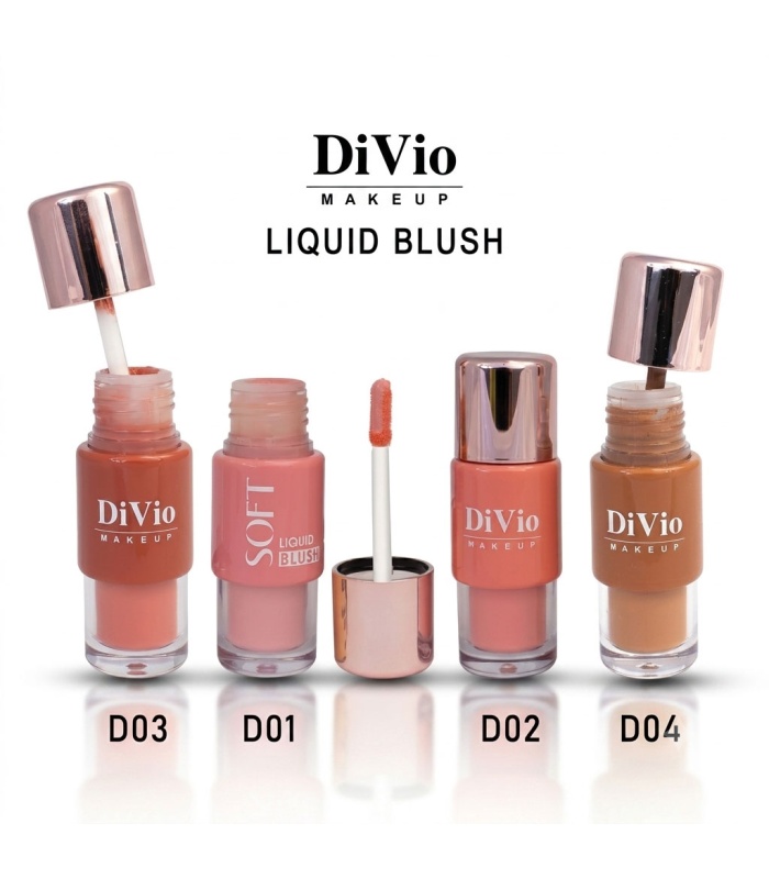 رژگونه مایع 3 کاره دیویو 04 Divio Liquid Blush
