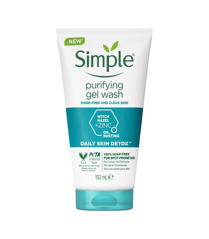 ژل شستشوی سیمپل پوست چرب مدل purifying حجم 150 میل