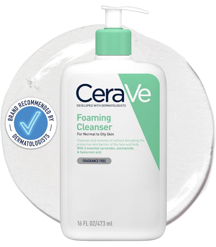 فوم شوینده پوست نرمال تا چرب صورت سراوی(Cerave) 473 میلی لیتر