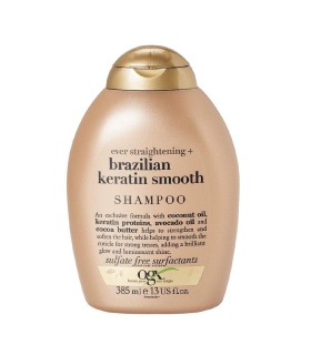 اوجی ایکس شامپو کراتین  برزیلی بدون سولفات   385 میلی لیتر