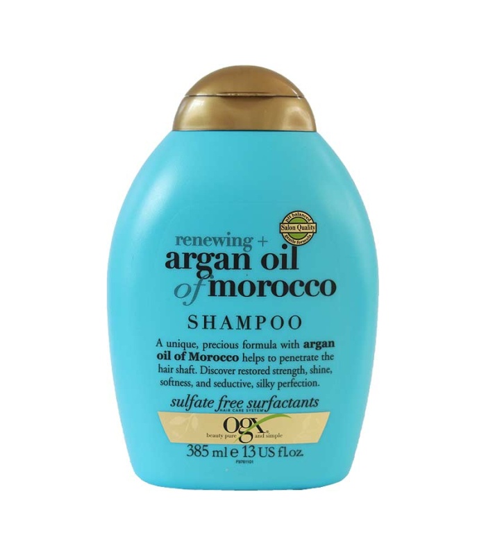 اوجی ایکس شامپو  روغن آرگان بدون سولفات و ترمیم کننده و نرم کننده   385 میلی لیتر