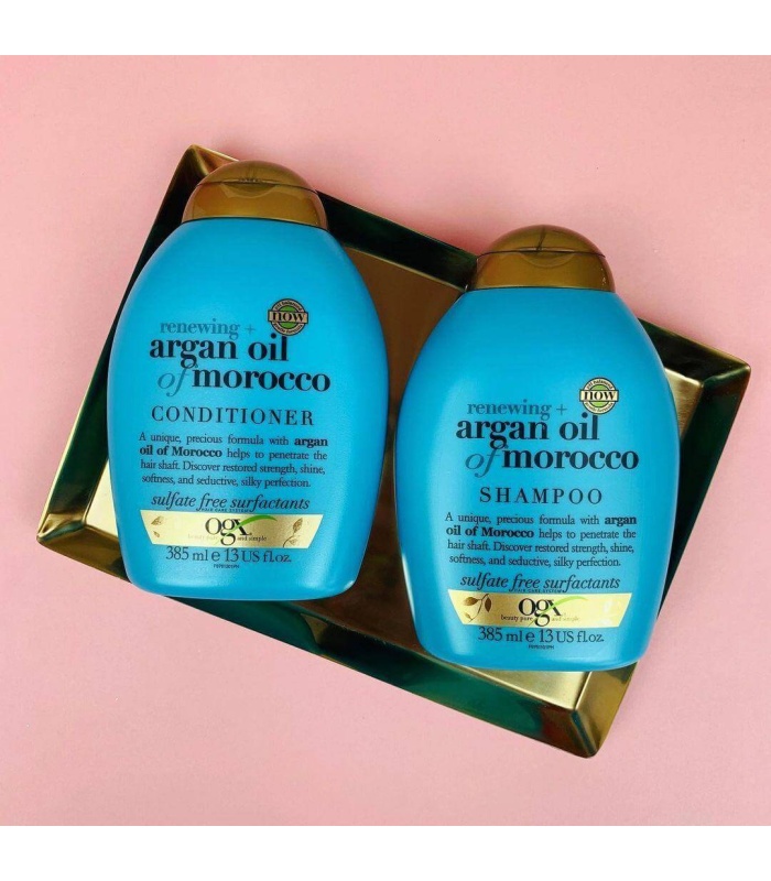 اوجی ایکس شامپو  روغن آرگان بدون سولفات و ترمیم کننده و نرم کننده   385 میلی لیتر