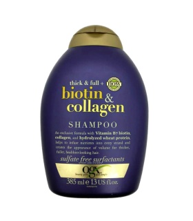 اوجی ایکس شامپو بیوتین و کلاژن بدون سولفات   385 میلی لیتر