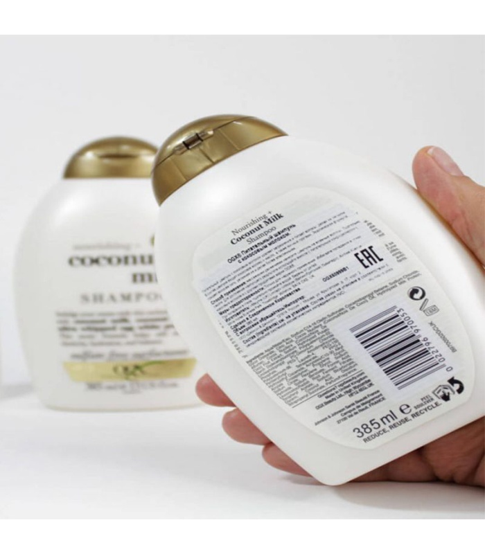 اوجی ایکس شامپو شیر نارگیل بدون سولفات   385 میلی لیتر