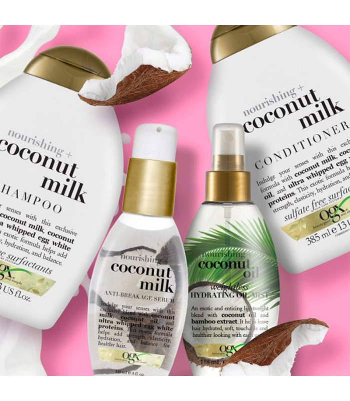 اوجی ایکس شامپو شیر نارگیل بدون سولفات   385 میلی لیتر