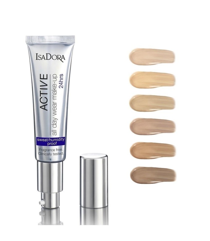 ایزادورا کرم پودر 24 ساعته اکتیو شماره18   35 میلی لیتر