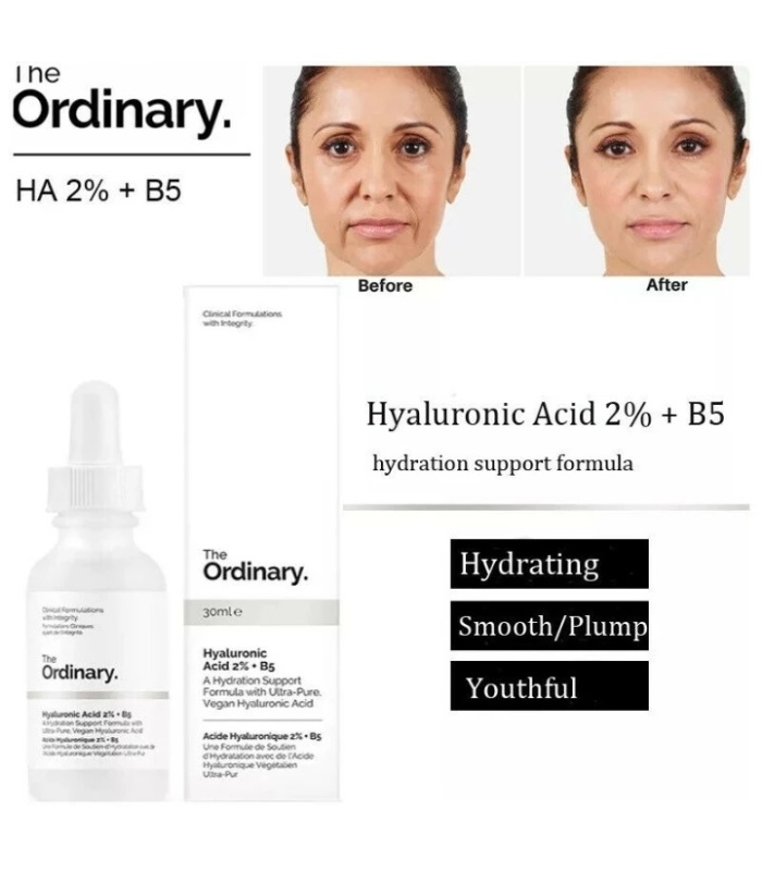 اوردینری سرم آبرسان هیالورونیک اسید 2% + B5   30 میلی لیتر