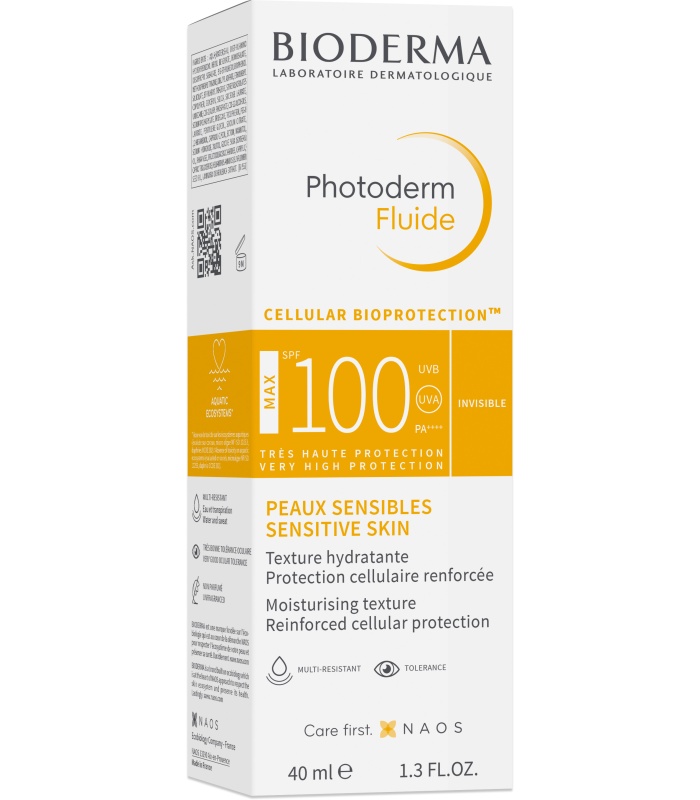 بایودرما ضد آفتاب بایودرما فتودرم فلوئید SPF100   40 میلی لیتر