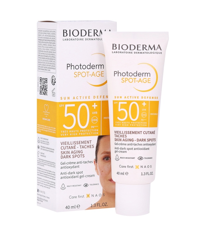 بایودرما ژل کرم ضد آفتاب ضد لک و ضد پیریSpf50+   40 میلی لیتر