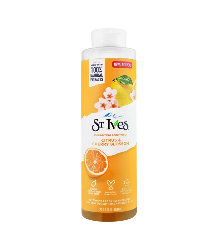 شامپو بدن انرژی بخش مرکبات و شکوفه گیلاس سنت ایوز 650 میلی لیتر