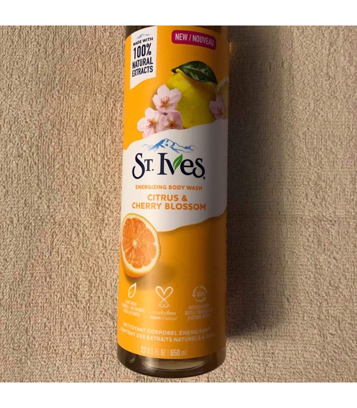 شامپو بدن انرژی بخش مرکبات و شکوفه گیلاس سنت ایوز 650 میلی لیتر