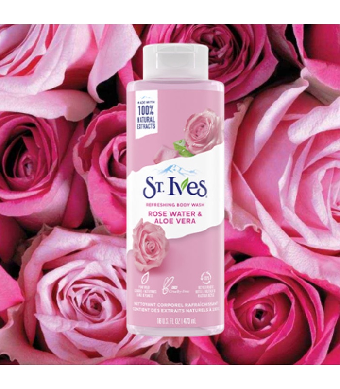 شامپو بدن  گل رز و آلوورا سنت ایوز 650میلی لیتر