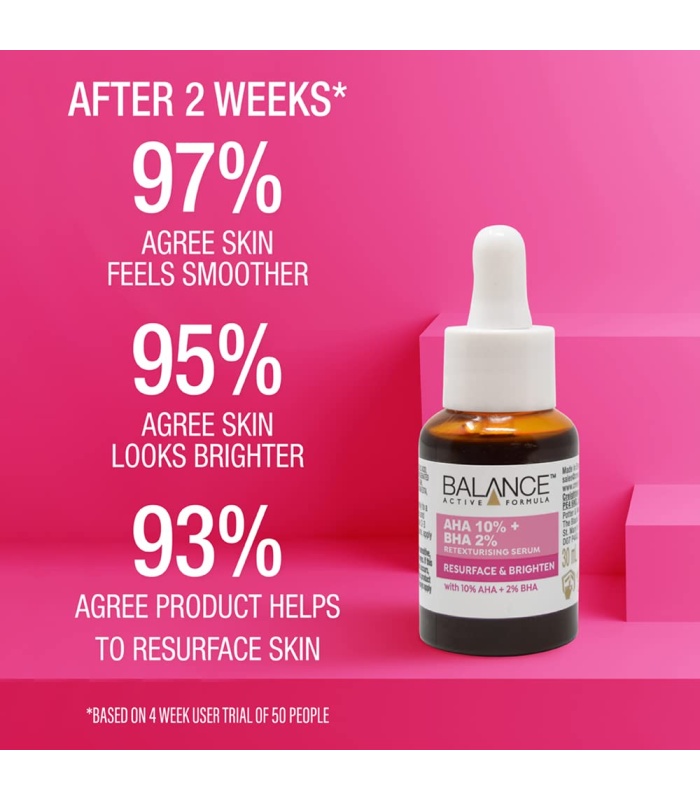 سرم پیلینگ و لایه بردار AHA10% و BHA2% بالانس 30 میلی لیتر