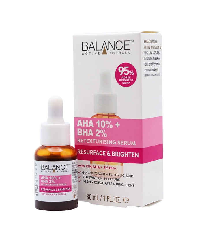 سرم پیلینگ و لایه بردار AHA10% و BHA2% بالانس 30 میلی لیتر