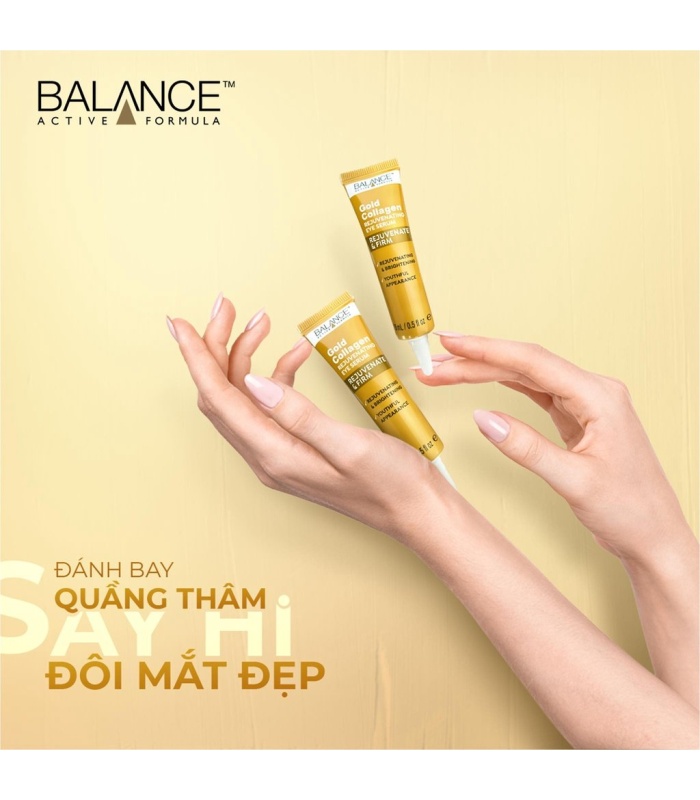 سرم دور چشم ضد چروک و روشن کننده طلا و کلاژن دریایی بالانس  ۱۵میلی لیتر