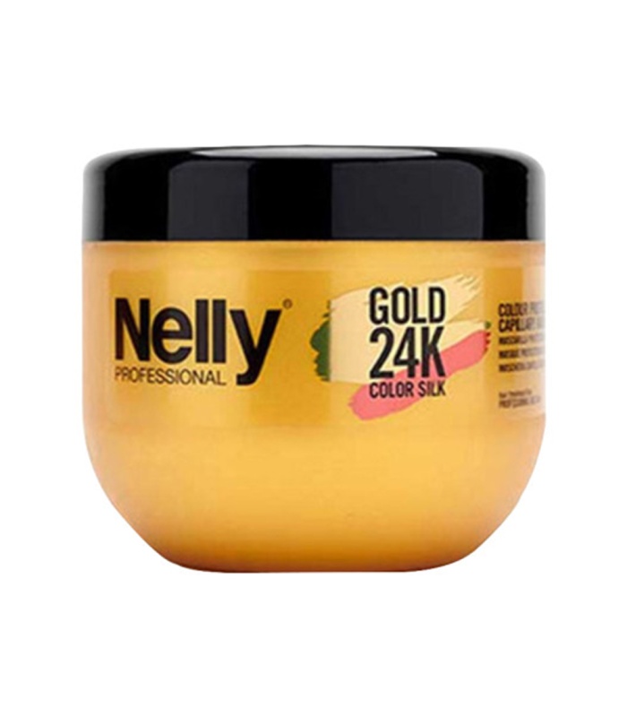 ماسک تثبیت کننده و تقویتی موهای رنگ شده گلد نلی 500 میل