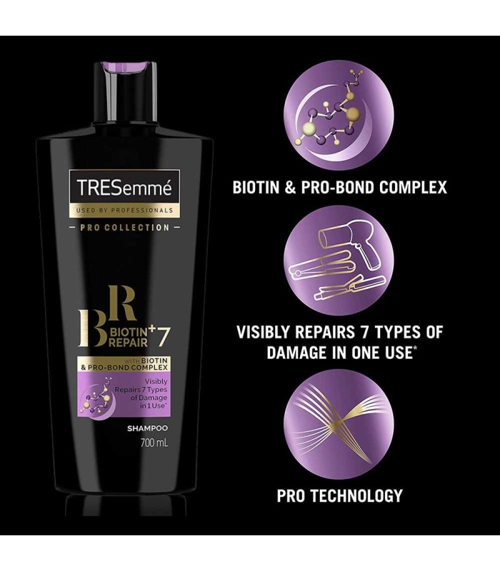 شامپو ترمیم کننده ترزمه حاوی بیوتین 700 میلی لیتر