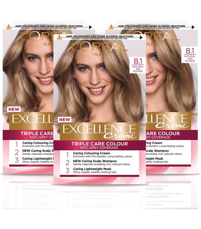 کیت رنگ مو لورآل اکسلانس شماره 8.1  دودی