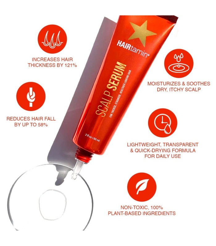 سرم مو هیرتامین تقویت کننده وضد ریزش مو ۶۰ میلی لیتر