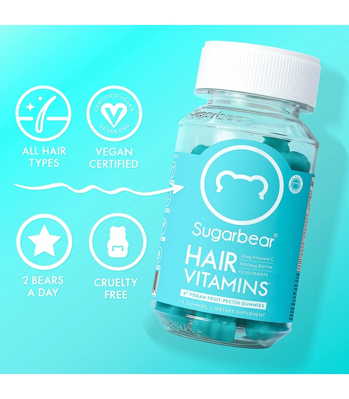 قرص پاستیلی تقویت مو شوگربیرهیر 62عددی