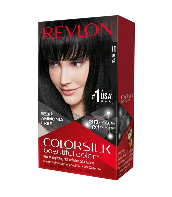 کیت رنگ مو بدون آمونیاک رولون شماره 10مشکی حجم 59 میلی لیتر