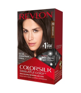 کیت رنگ مو بدون آمونیاک رولون شماره 20 قهوه ای مشکی حجم 59 میلی لیتر