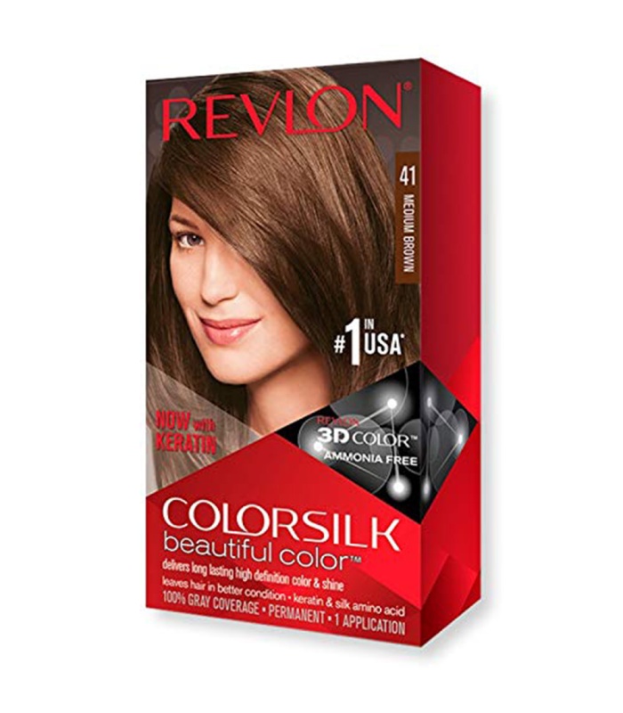 کیت رنگ مو بدون آمونیاک رولون شماره 41 قهوه ای متوسط حجم 59 میلی لیتر