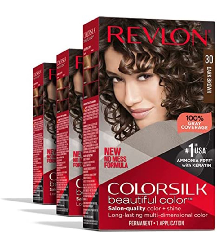 کیت رنگ مو بدون آمونیاک رولون شماره 30 قهوه ای تیره حجم 59 میلی لیتر