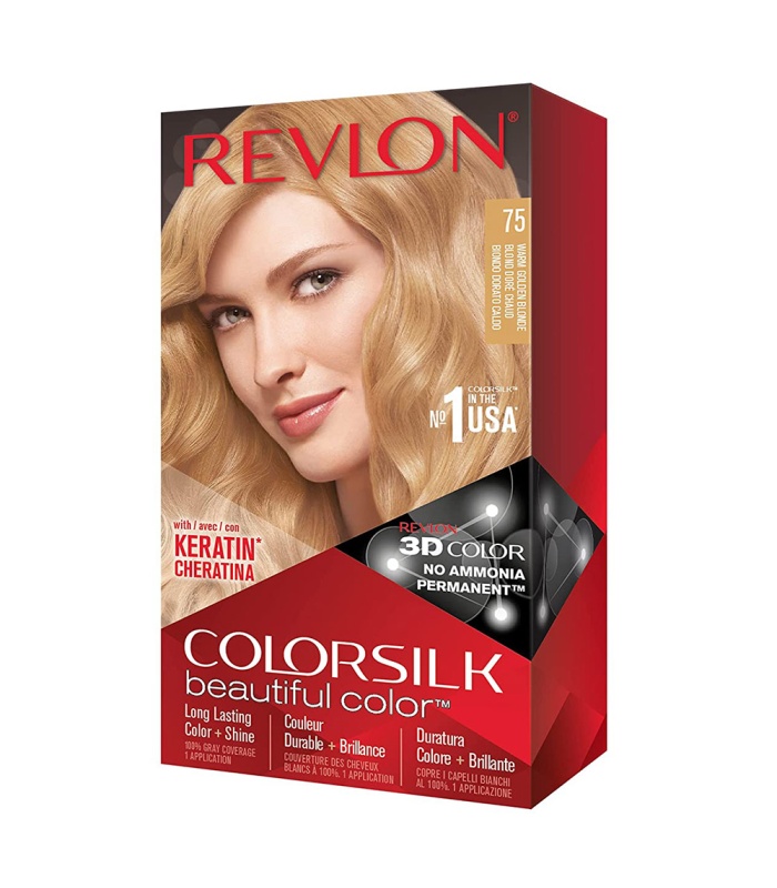 کیت رنگ مو بدون آمونیاک رولون شماره 75 بلوند طلایی گرم حجم 59 میلی لیتر