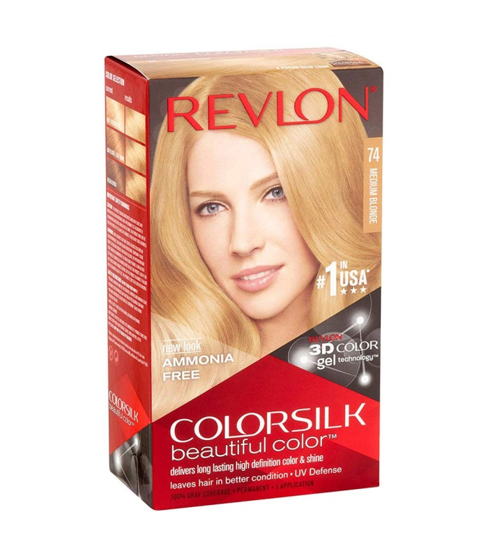 کیت رنگ مو بدون آمونیاک رولون شماره  74 بلوند متوسط حجم 59 میلی لیتر