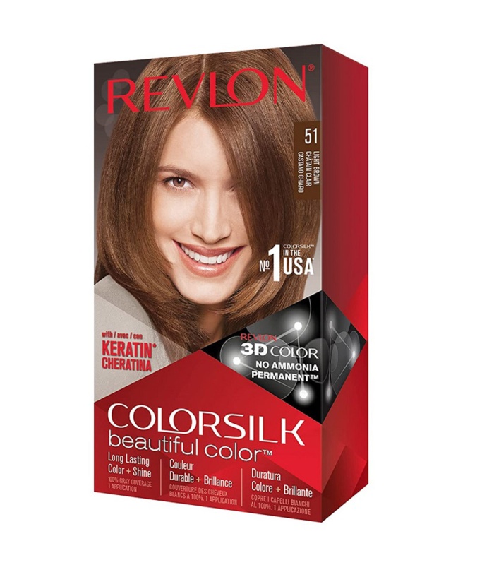 کیت رنگ مو بدون آمونیاک رولون شماره 51قهوه ای روشن  حجم 59 میلی لیتر