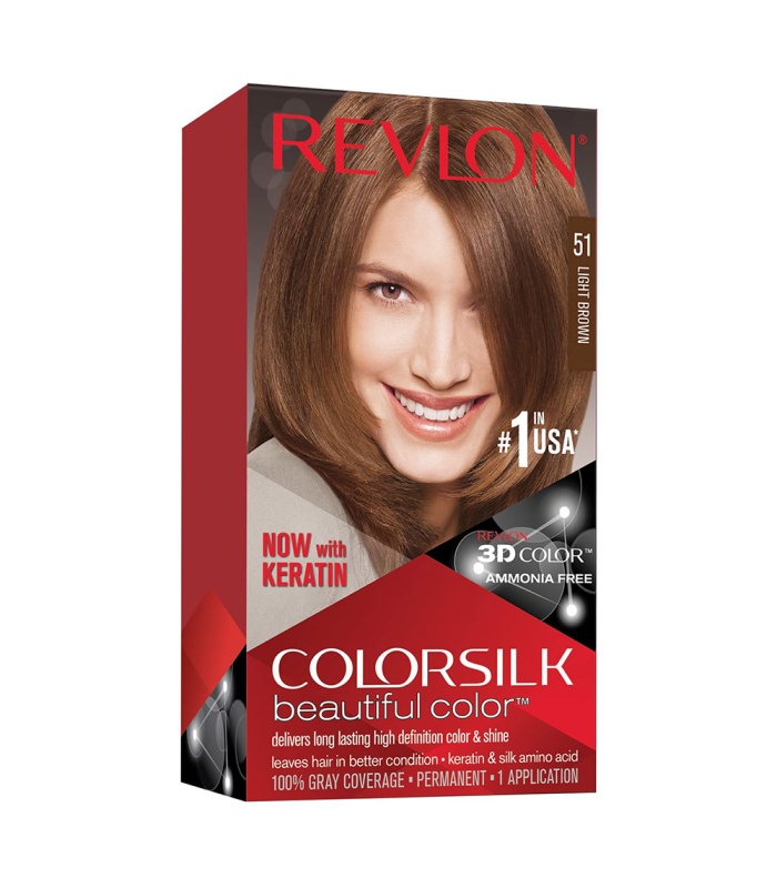 کیت رنگ مو بدون آمونیاک رولون شماره 51قهوه ای روشن  حجم 59 میلی لیتر