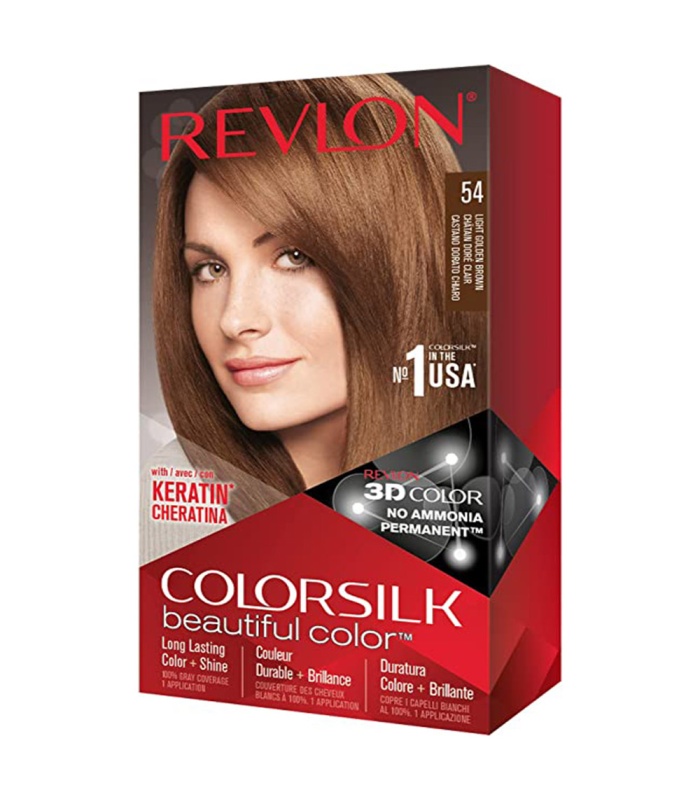 کیت رنگ مو بدون آمونیاک رولون شماره 54 قهوه ای طلایی روشن حجم 59 میلی لیتر