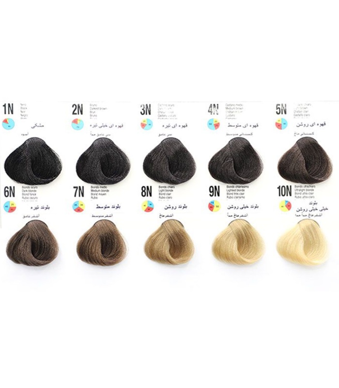 آکوارلی رنگ مو قهوه ای تیره شماره N3